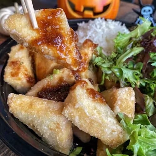 Signature Tofu with Rice.