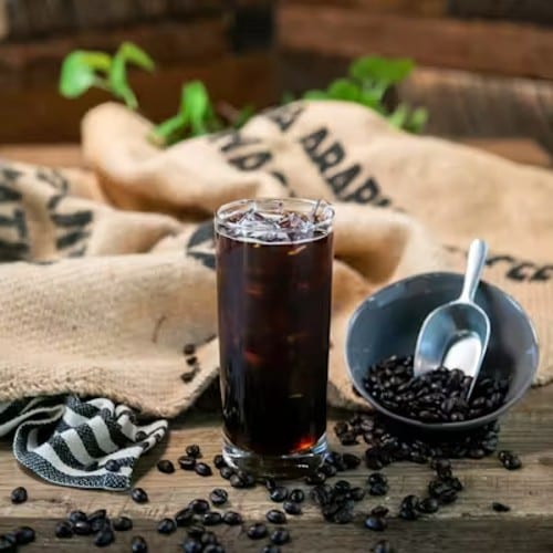 Iced Black Coffee.