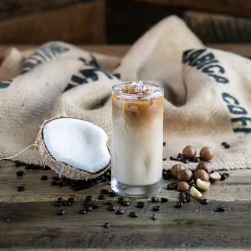 Macadamia Iced Coffee.