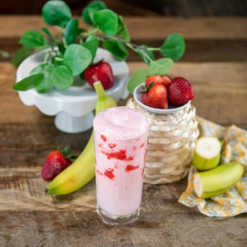 Strawberry Mango Smoothie.
